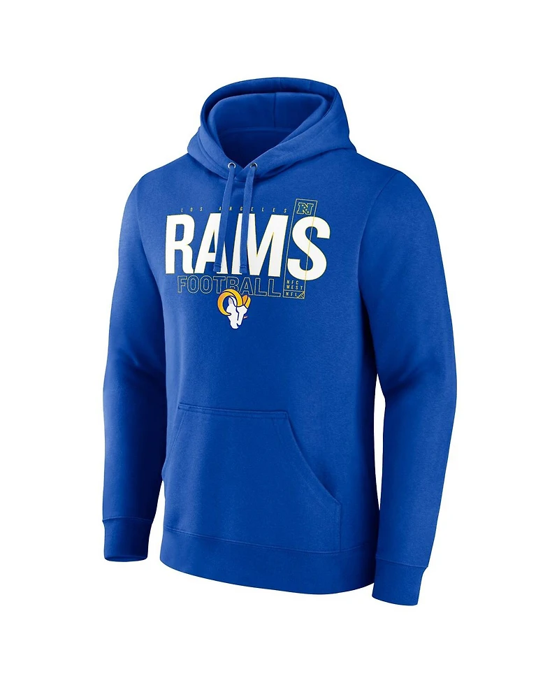 Fanatics Men's Royal Los Angeles Rams Pylon Outline Pullover Hoodie