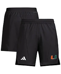 Adidas Men's Black Miami Hurricanes Program Woven Training Shorts
