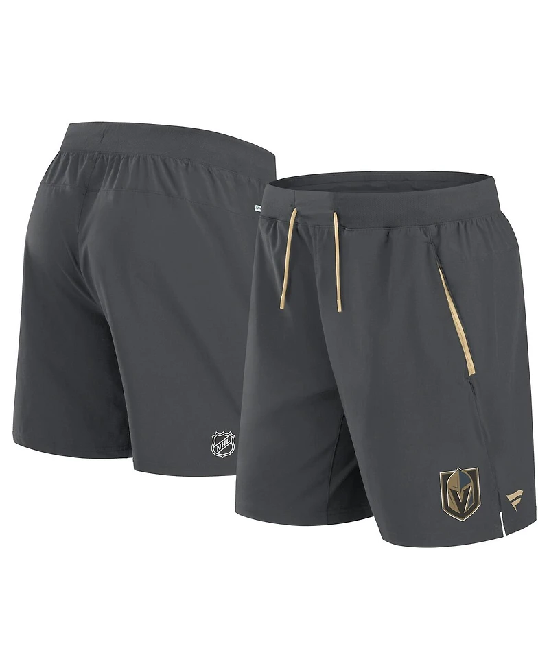 Fanatics Men's Gray Vegas Golden Knights Authentic Pro Rink Performance Shorts