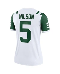 Nike Women's Garrett Wilson Classic Alternate White New York Jets Legend Player Performance Top