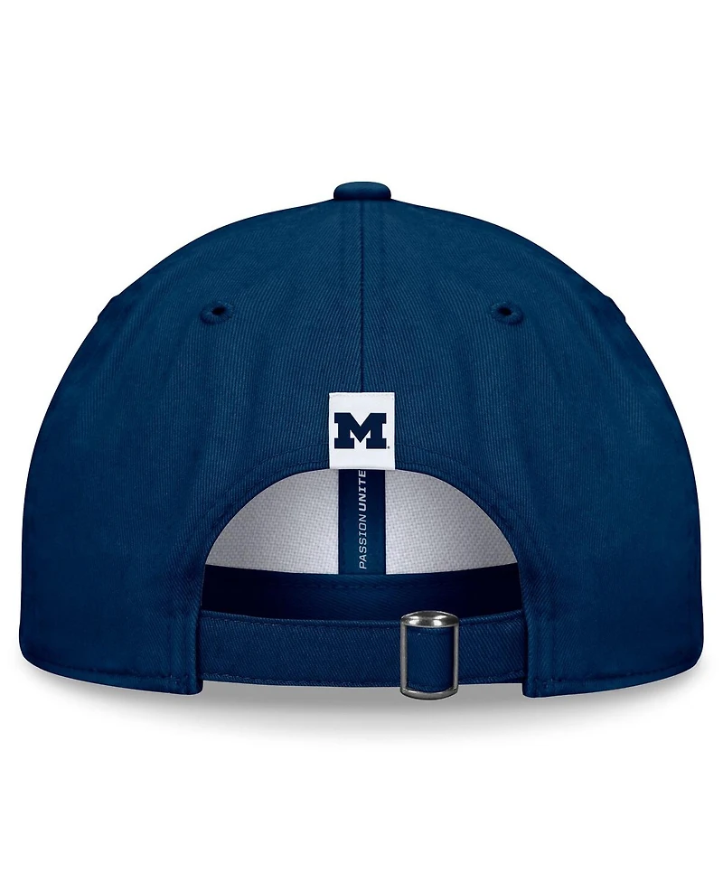 Top of the World Men's White/Navy Michigan Wolverines Heritage Weston Adjustable Hat