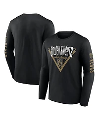 Fanatics Men's Black Vegas Golden Knights Headline Long Sleeve T-Shirt