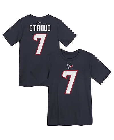 Nike Preschool C.j. Stroud Navy Houston Texans Player Name Number T-Shirt
