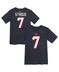 Nike Preschool C.j. Stroud Navy Houston Texans Player Name Number T-Shirt
