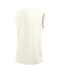 Fanatics Women's Cream Cincinnati Bengals Studio Embrace Tank Top