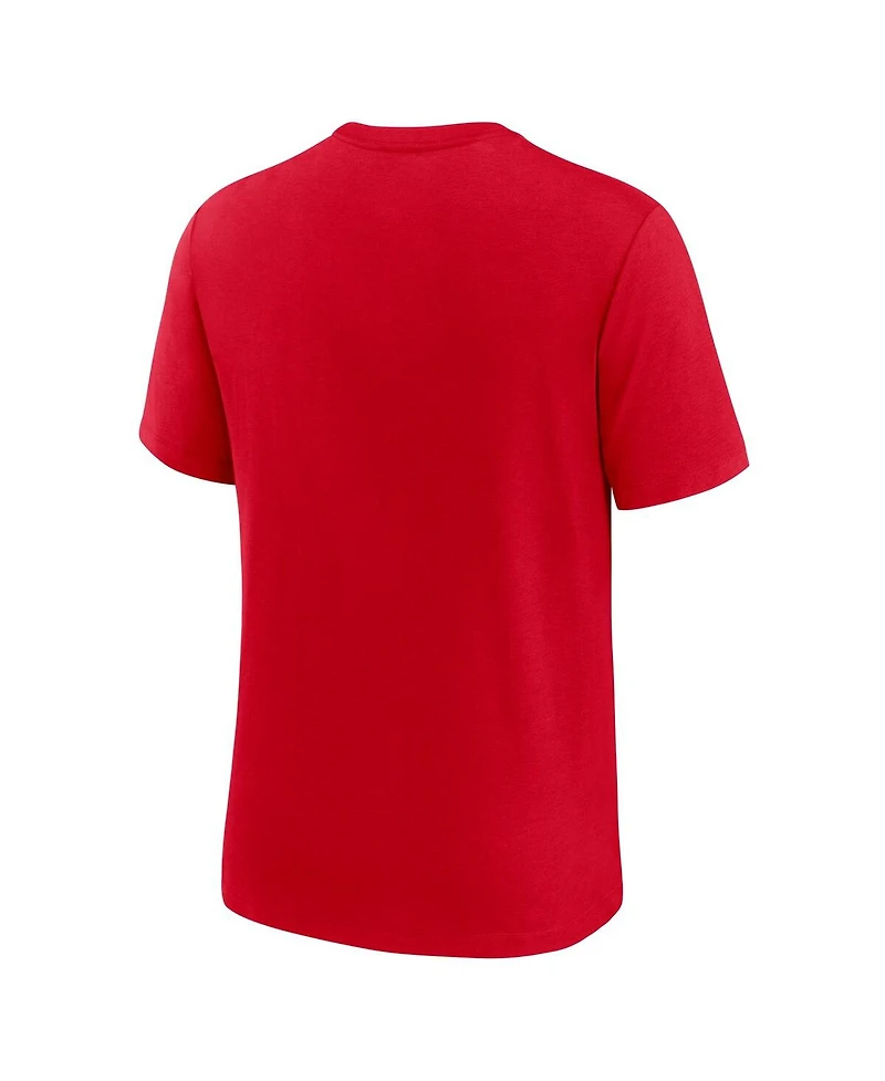 Nike Men's Red Kansas City Chiefs Favorable Timeline Tri-Blend T-Shirt