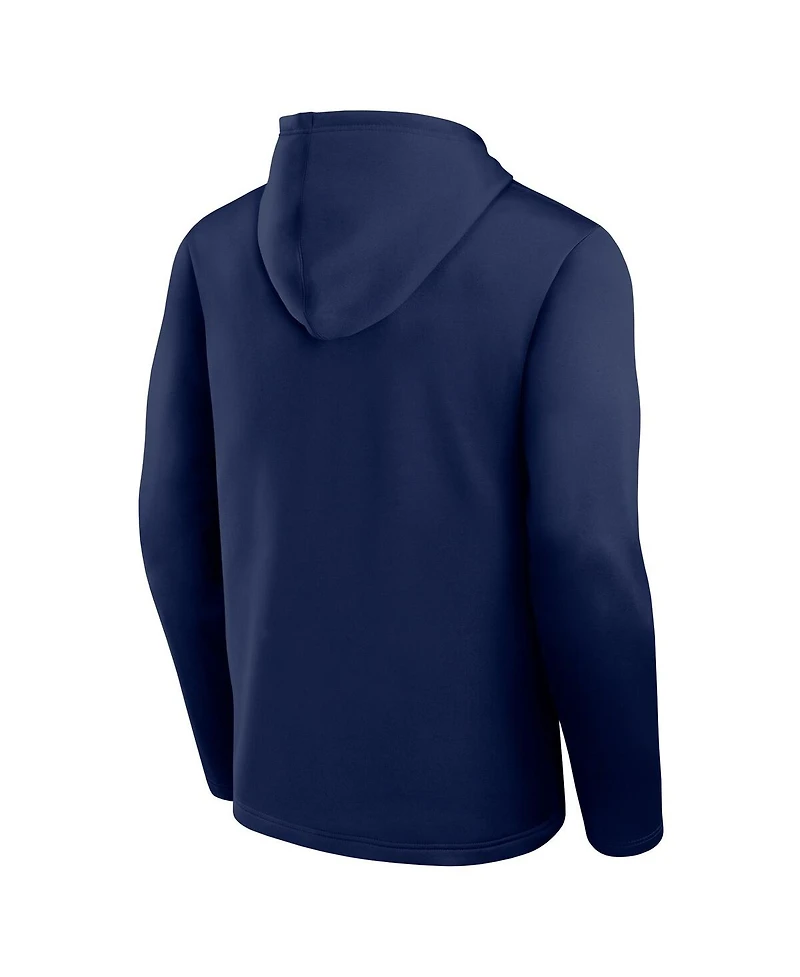 Logo Athletic Men's Navy Denver Broncos Head Start Pullover Hoodie
