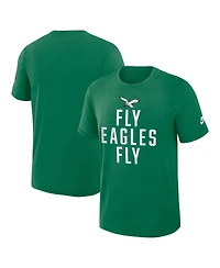 Nike Men's Kelly Green Philadelphia Eagles Direct Handoff Rewind Slub Performance T-Shirt