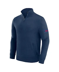 J. Palmer Men's Navy Buffalo Bills Franchise Quarter-Zip Sweater