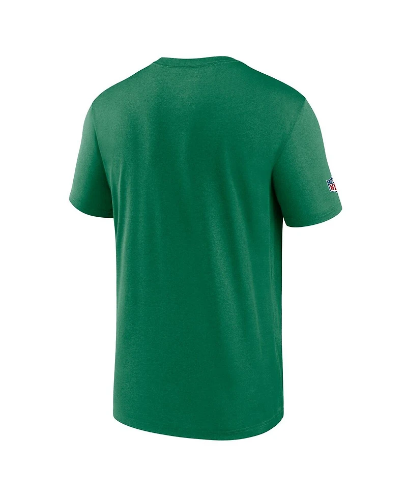 Nike Men's Kelly Green Philadelphia Eagles Sideline Alt Pack Small Logo Legend Performance T-Shirt