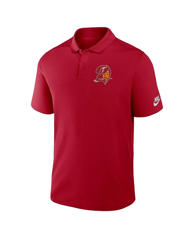Nike Men's Red Tampa Bay Buccaneers Rewind Victory Performance Polo Shirt