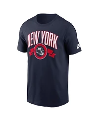 Nike Men's Navy New York Giants Rewind Front and Back Hit Essential T-Shirt