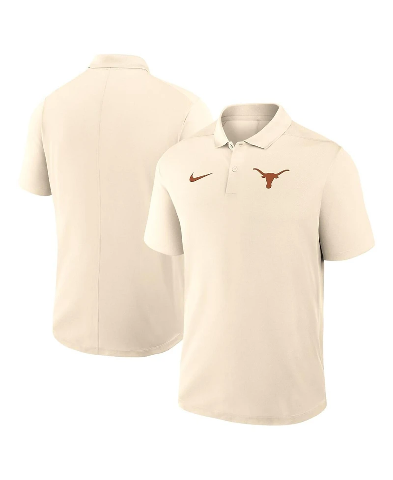 Nike Men's Tan Texas Longhorns Primary Logo Victory Performance Polo Shirt