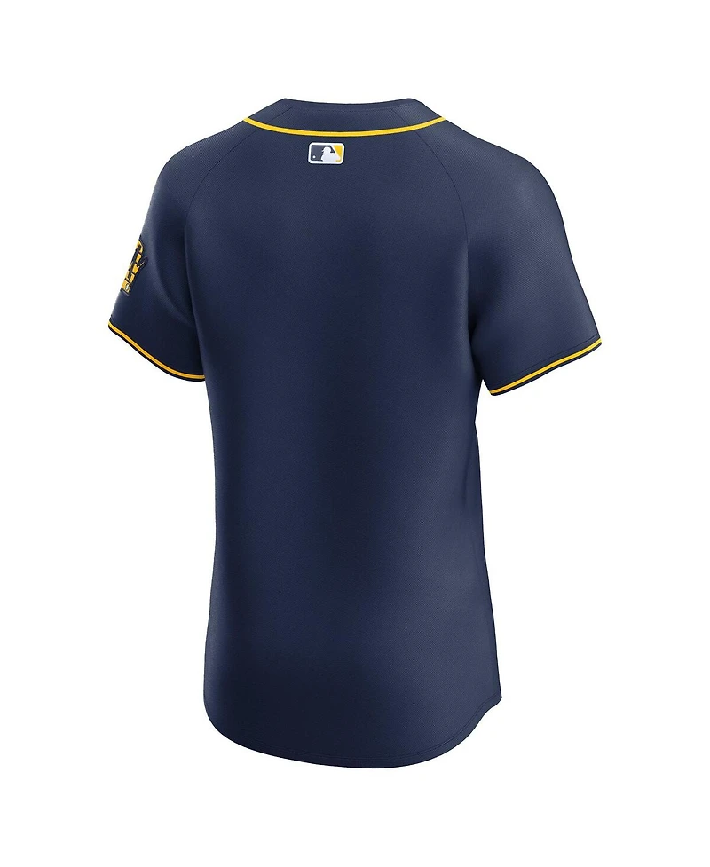Nike Men's Navy Milwaukee Brewers Alternate 2 Elite Jersey