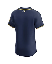 Nike Men's Navy Milwaukee Brewers Alternate 2 Elite Jersey