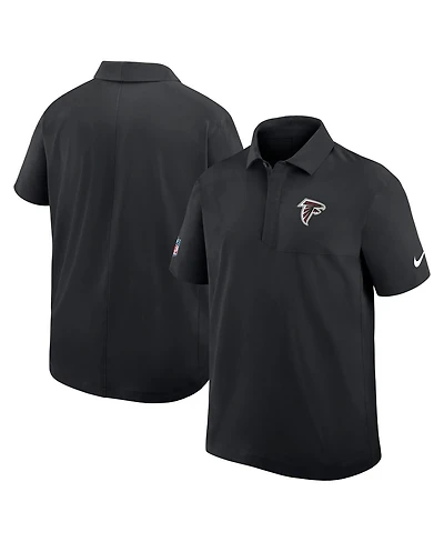 Nike Men's Black Atlanta Falcons Sideline City Pride Woven Performance Polo Shirt