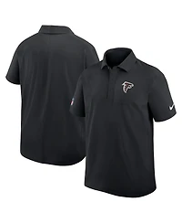Nike Men's Black Atlanta Falcons Sideline City Pride Woven Performance Polo Shirt