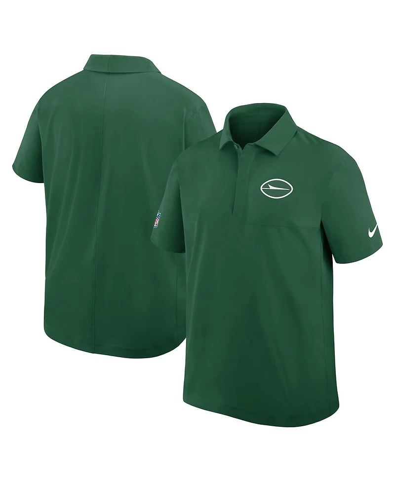 Nike Men's Green New York Jets Sideline City Pride Woven Performance Polo Shirt