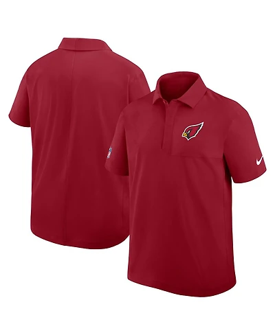 Nike Men's Cardinal Arizona Cardinals Sideline City Pride Woven Performance Polo Shirt