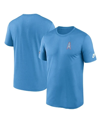 Nike Men's Light Blue Tennessee Titans Sideline Alt Pack Small Logo Legend Performance T-Shirt