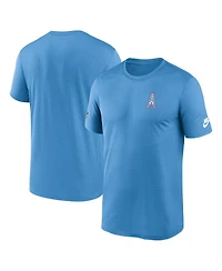 Nike Men's Light Blue Tennessee Titans Sideline Alt Pack Small Logo Legend Performance T-Shirt