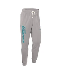 Nike Men's Gray Miami Dolphins Sideline Ground Game Performance Taper Pants
