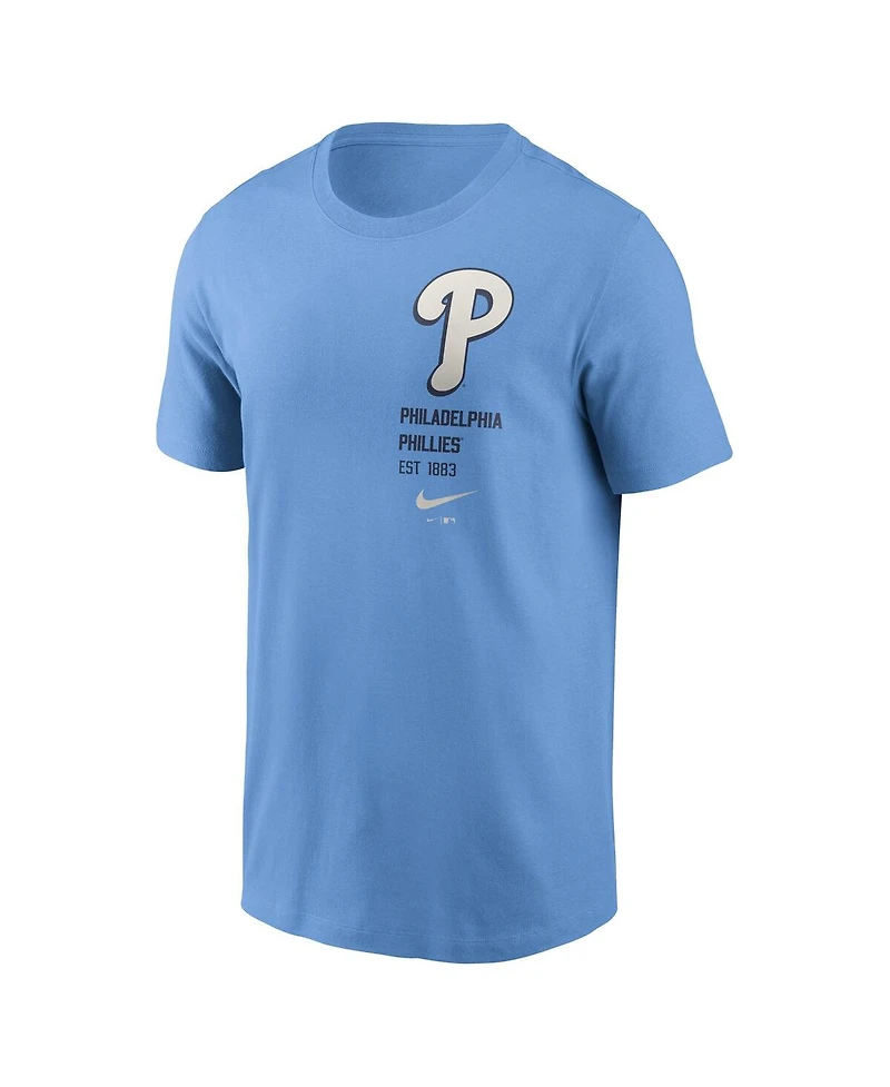 Nike Men's Light Blue Philadelphia Phillies Record Shattered T-Shirt