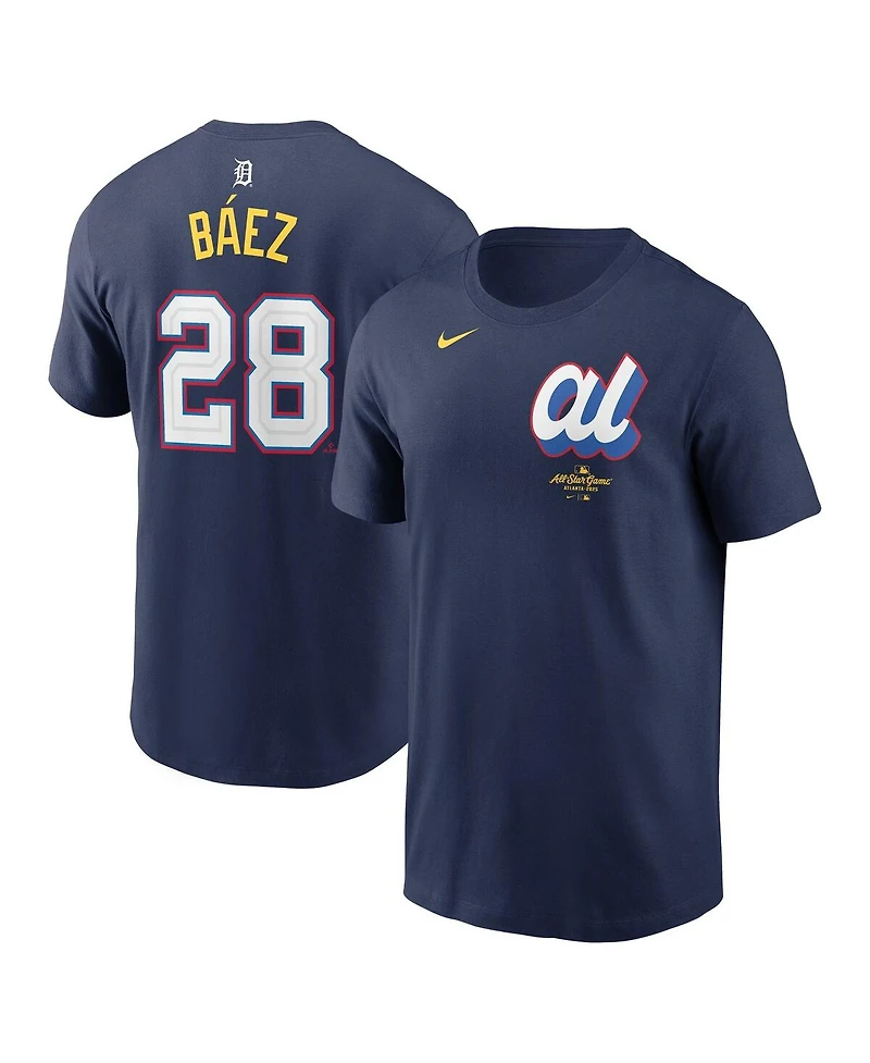 Nike Men's Javier Baez Navy American League 2025 All-Star Edition Name Number T-Shirt