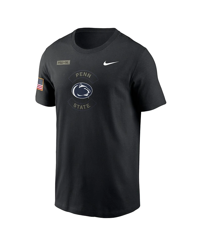 Nike Men's Black Penn State Nittany Lions 2025 Military Appreciation Performance T-Shirt