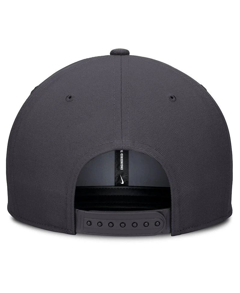 Nike Men's Anthracite Texas Rangers Statement Pro Snapback Hat