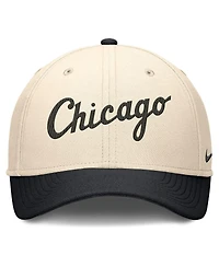 Nike Men's Natural/Black Chicago White Sox Statement Rise Performance Flex Hat