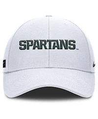 Nike Men's White Michigan State Spartans 2025 On-Field Rise Performance Adjustable Hat