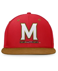 Fanatics Men's Red/Brown Maryland Terrapins Noboa Fitted Hat