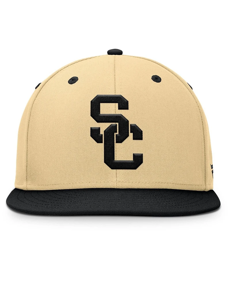 Fanatics Men's Khaki/Black Usc Trojans Balance Fitted Hat