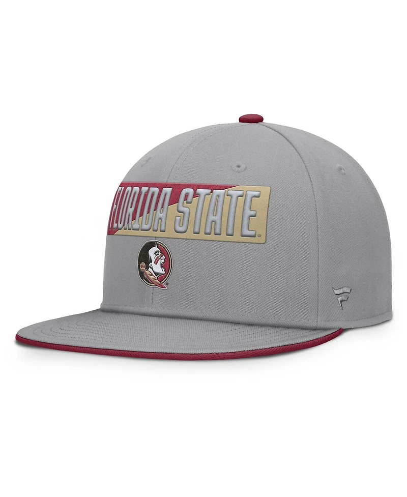 Fanatics Men's Gray Florida State Seminoles Duo Snapback Hat