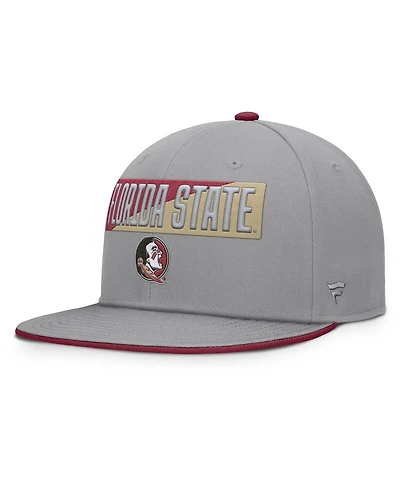 Fanatics Men's Gray Florida State Seminoles Duo Snapback Hat