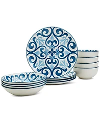 Haven Ragusa 12 Pc. Dinnerware Set, Service for 4