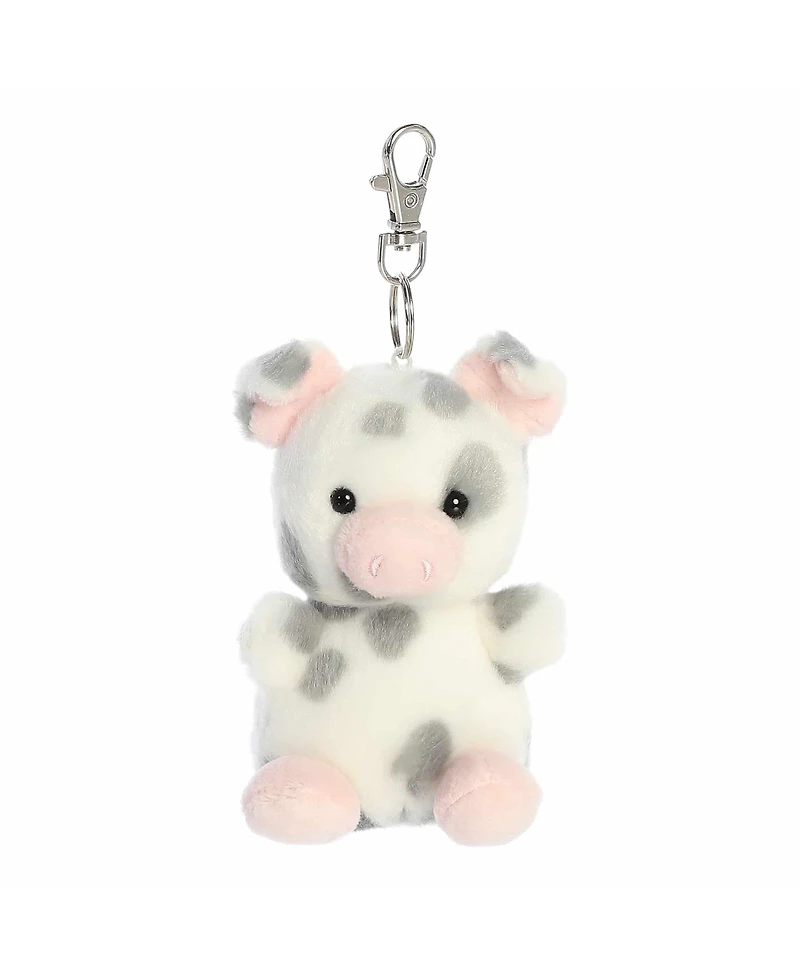 Aurora Mini Piggles Spotted Piglet Palm Pals Adorable Clip-On Gray 4"