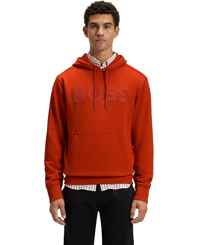 Boss by Hugo Men's Relaxed-Fit Cotton Terry Hoodie