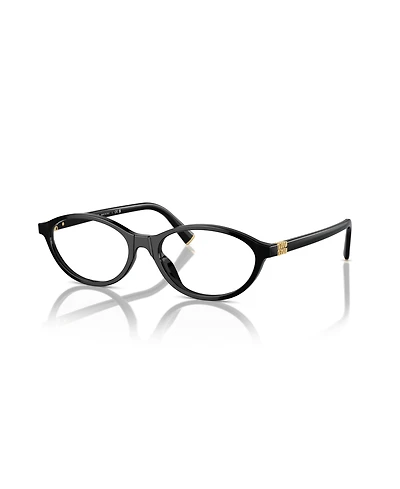 Miu Women's Oval Eyeglasses, Mu 09XV