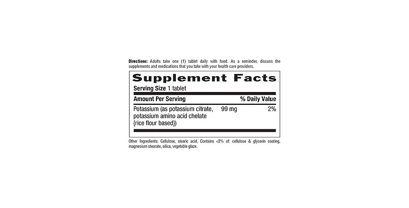 Country Life Potassium, 99 Mg, 250 Tabs