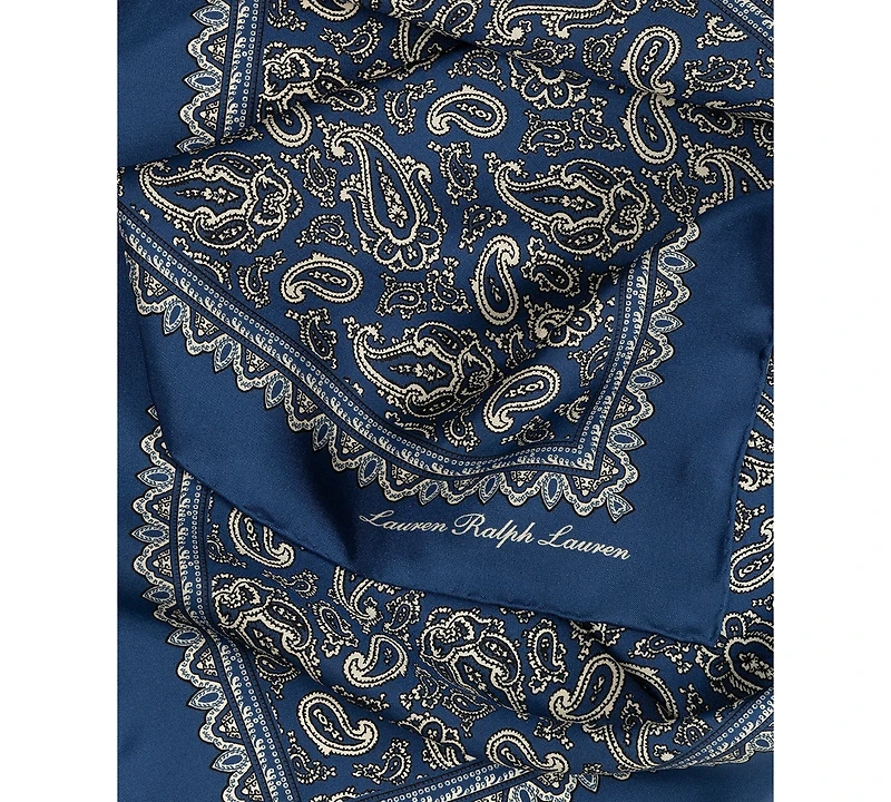 Lauren Ralph Lauren Fall Paisley Silk Bandana Scarf