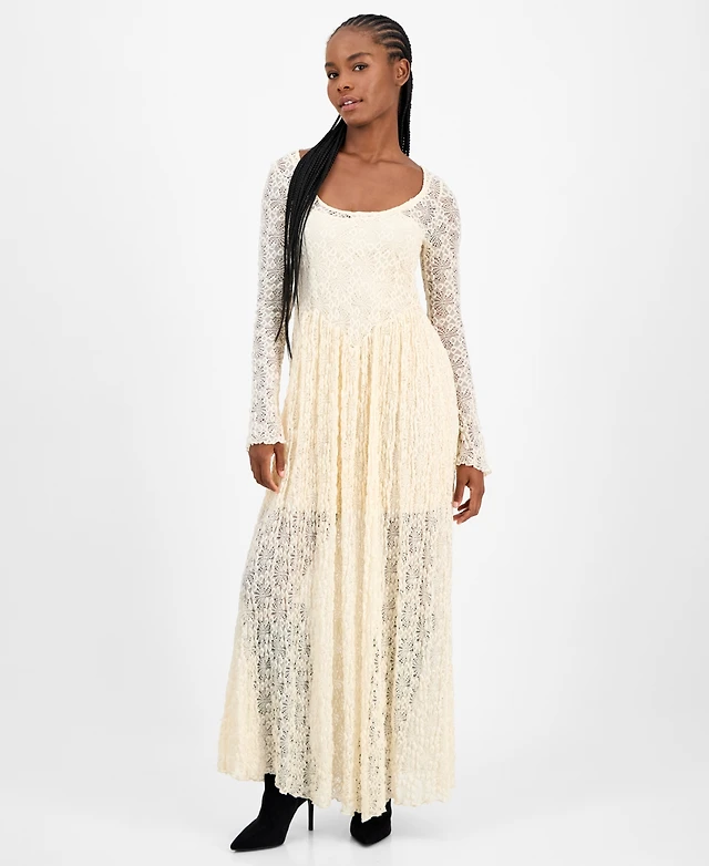 And Now This Women's Lace Scoop-Neck Maxi Dress, Macy's Exclusive |  MainPlace Mall
