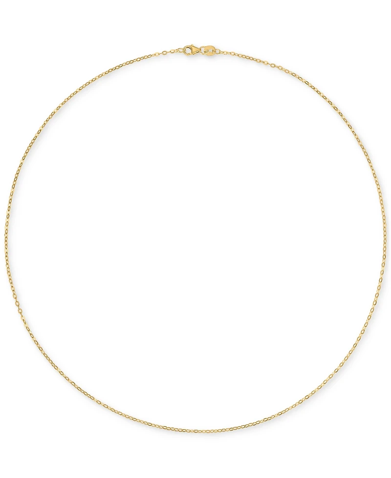 Diamond-Cut Mirror Cable Chain Necklace in 14k Yellow Gold, 18"