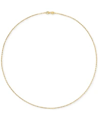 Diamond-Cut Mirror Cable Chain Necklace in 14k Yellow Gold, 18"