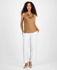 Kasper Women's Cowlneck Sleeveless Top