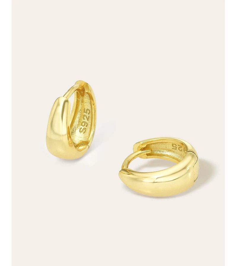 Zoe Lev Mini Dome Huggie Earrings