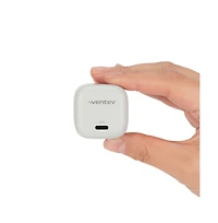Ventev 20W Ultrafast Usb C Universal Mini Wall Charger and Usb C to Apple Lightning High Speed Cable-White