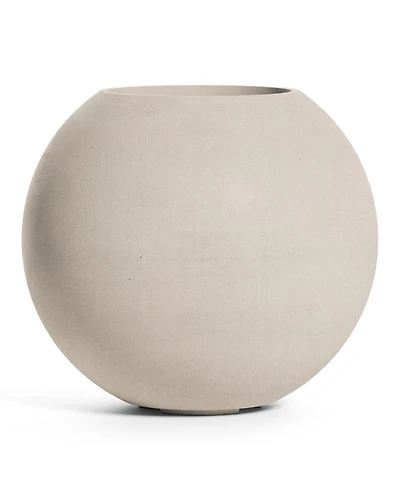 Cosapots Orbo Globe Sphere Planter - 35.4 x 31.3 Brown Stone