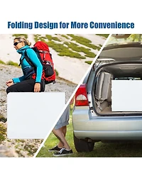 Akiudex portable folding camping table with carrying handle for picnic